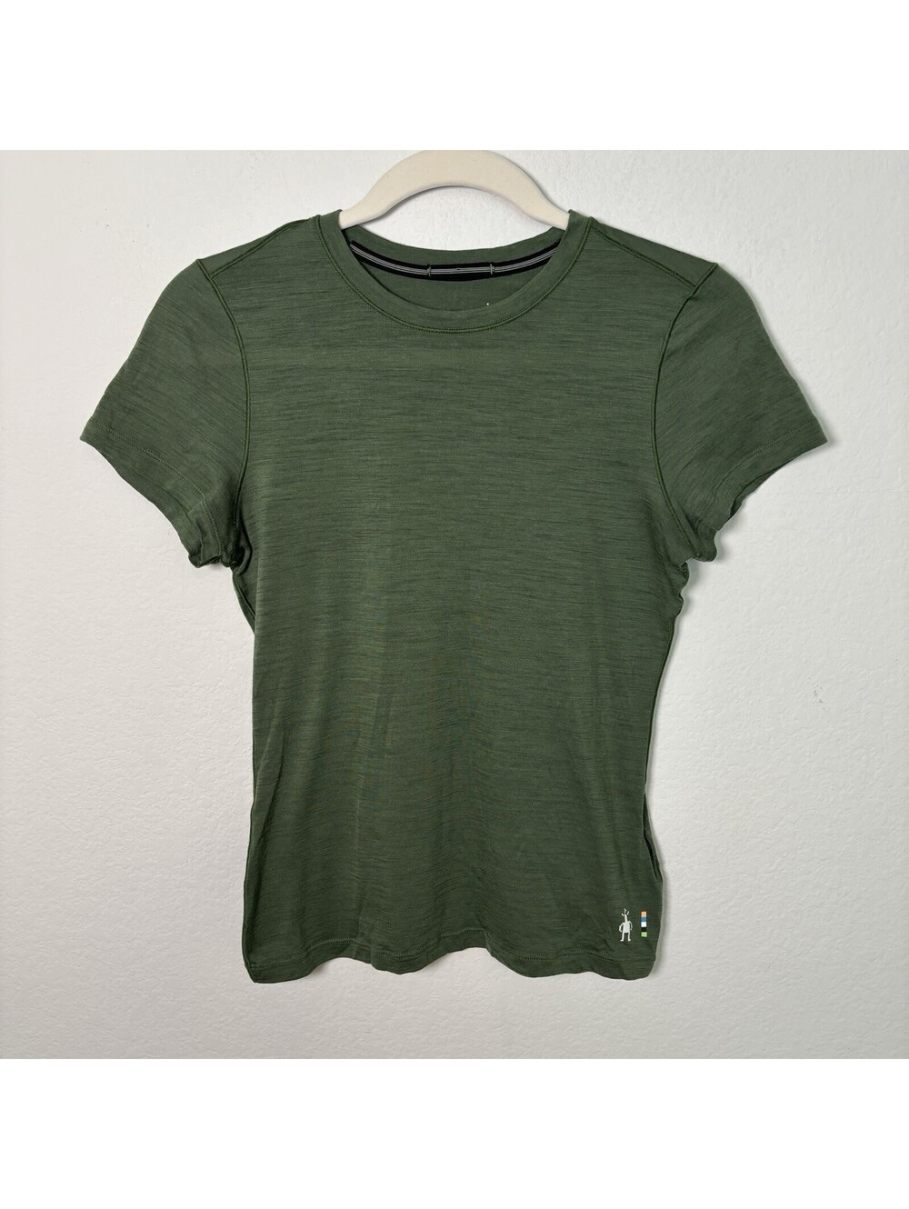Smartwool Women’s XS Olive Green Merino Wool T-Shirt SS Crew Neck Base Layer